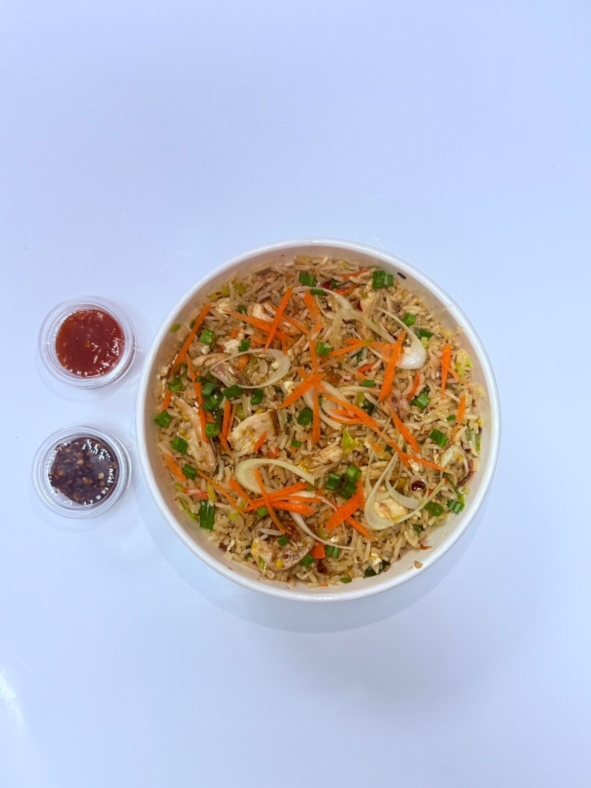 Wok tossed chicken fried rice