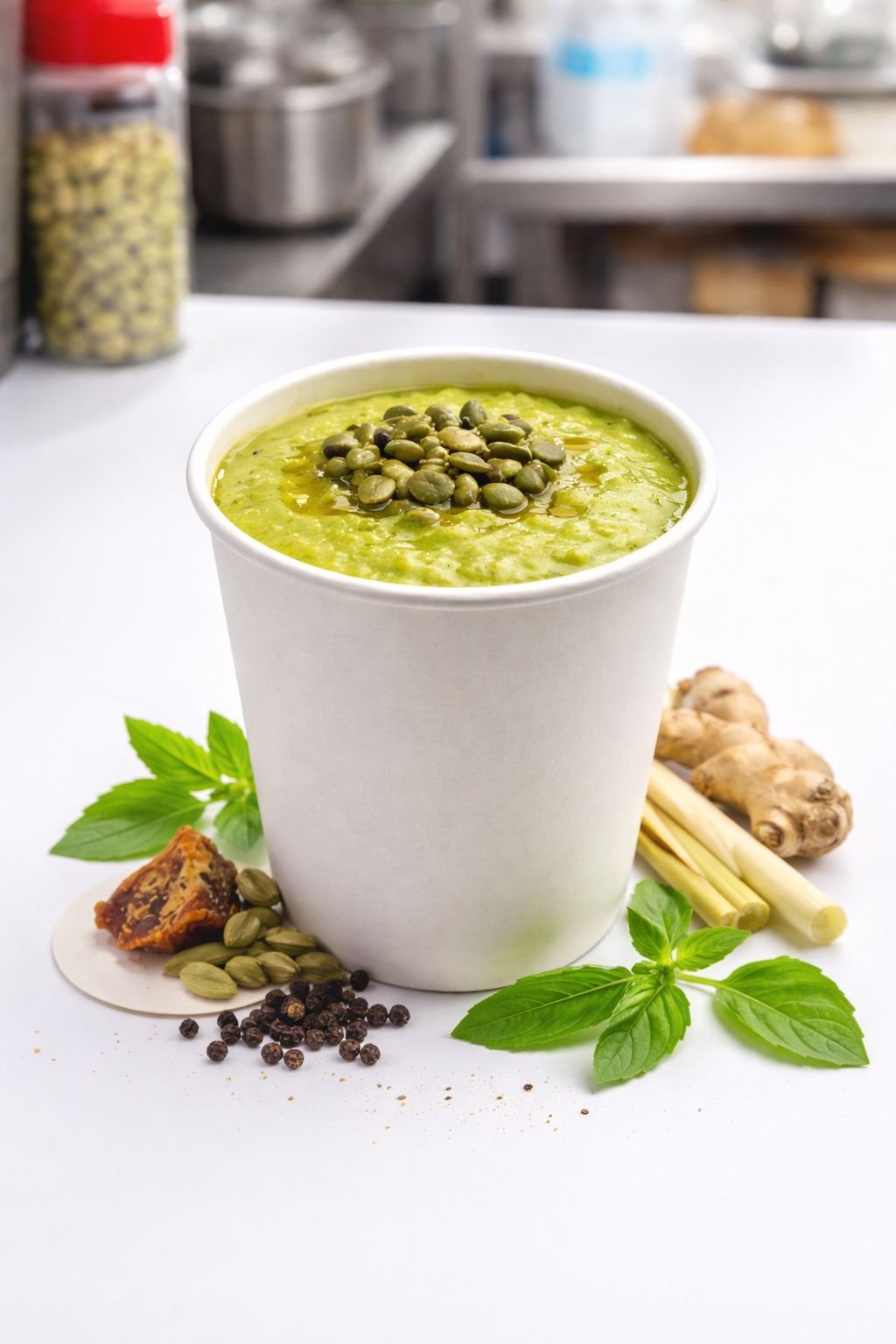 Sri Lankan Kola Kenda herbal porridge breakfast